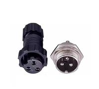 eufeifeiegds 5/20 Ensembles QL16 M16 Aviation Ip65 mâle Femelle connecteur monté sur Panneau d'accueil 2/3/4/5/6/7/8/9pin wefeiegds(Back Nut 3P,20 Sets)