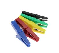 JIOYUNG eufeifeiegds 5PCS 30A 55MM Pince Crocodile + sonde de Test de fiche Banane avec Clips de câble de fiche Banane 4MM wefeiegds(5PCS Crocodile Clip,Each Color 1PCS)