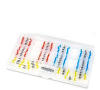 JIOYUNG eufeifeiegds 600 connecteurs de Fils scellés soudés, connecteurs Bout à Bout thermorétractables, bornes de Fils étanches et isolées, épissures Bout à Bout wefeiegds(100pcs)