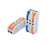 JIOYUNG eufeifeiegds Bornier d'amarrage Rapide, connecteurs électriques universels à épissure compacte, Petit connecteur de câblage électrique wefeiegds(KV-212B)