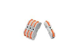 JIOYUNG eufeifeiegds Connecteur de Fil à Levier 2 Broches 1 en 1, borniers d'épissure, éclairage de Bande LED, connecteurs Rapides électriques domestiques, 25/50/100 pièces wefeiegds(NC-221T 25PCS)