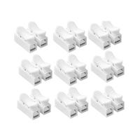 JIOYUNG eufeifeiegds Connecteur de Fil de câble, connecteur de câble à poussée Rapide, borne à Ressort for l'éclairage et Le câblage Automobile, électricité wefeiegds(2Pin 50PCS)