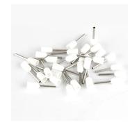 JIOYUNG eufeifeiegds Connecteur de Fil d'extrémité de Cordon de bornier à Embouts isolés, 100 pièces, E0508 E1008 E1508 E2508 E4009 E6012, terminateur à sertir électrique wefeiegds(Bianco,E6012)