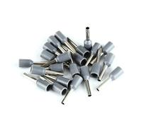 JIOYUNG eufeifeiegds Connecteur de Fil d'extrémité de Cordon de bornier à Embouts isolés, 100 pièces, E0508 E1008 E1508 E2508 E4009 E6012, terminateur à sertir électrique wefeiegds(Grigio,E0508)