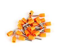 JIOYUNG eufeifeiegds Connecteur de Fil d'extrémité de Cordon de bornier à Embouts isolés, 100 pièces, E0508 E1008 E1508 E2508 E4009 E6012, terminateur à sertir électrique wefeiegds(Orange,E7508)