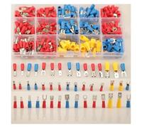 JIOYUNG eufeifeiegds Connecteurs à sertir 280 pièces, kit de connecteurs mâles et Femelles de 2.8mm 4.8mm 6.3mm, 15 Types de connecteurs électriques de bornes à sertir wefeiegds