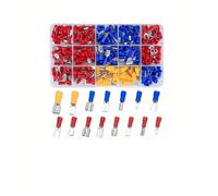 JIOYUNG eufeifeiegds Connecteurs électriques à Fil isolé avec Outil, Assortiment de bornes à sertir de câble mâle/Femelle, Bout de Fourche de Type U, 280 pièces wefeiegds(280pcs with Tool)
