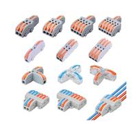 JIOYUNG eufeifeiegds Connecteurs électriques Rapides 1 entrée, séparateur Compact Universel, connecteur de câble de câblage, bornier enfichable, 1/5/10 pièces wefeiegds(P422,5PCS)