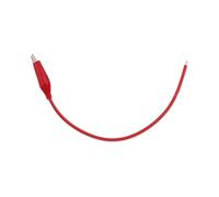 JIOYUNG eufeifeiegds Lot de 10 Pinces Crocodiles électriques 35 mm 45 mm en cuivre avec Fils de 0,75 mm² de 20 cm de Long wefeiegds(35mm Red 10pcs)
