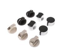 JIOYUNG eufeifeiegds Lot de 2 Boutons de Montage universels for cuisinière à gaz, 6/8 mm, argentés(A2 8mm)
