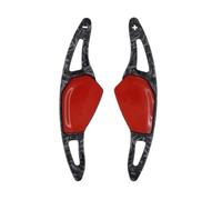 JIOYUNG eufeifeiegds Lot de 2 palettes de changement de vitesse de sport en ABS for voiture A8 MK4 ENYAQ IV RS VRS 2020 2021 2022 2023, autocollant de roue(Forged Carbon)
