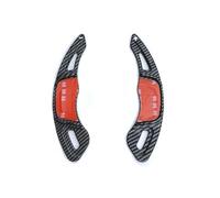 JIOYUNG eufeifeiegds Lot de 2 palettes de changement de vitesse en fibre de carbone for volant de voiture, for VW 7 Mk7 R-Line GTI 2013-2017 2018(Carbon Black)