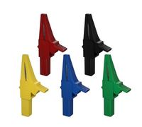JIOYUNG eufeifeiegds Lot de 2 Pinces Crocodiles de Test de sécurité 32 A 1000 V for fiche Banane gainée de 4 mm wefeiegds(5colours)