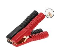 JIOYUNG eufeifeiegds Lot de 2 Pinces Crocodiles en cuivre Robustes 300 A 138 mm for Test de borne de Batterie électrique, Pince Crocodile for câbles de démarrage et Boost wefeiegds(Copper Plating)