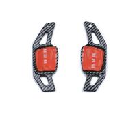JIOYUNG eufeifeiegds Lot de 2 rallonges de palettes de changement de vitesse for volant de voiture for 8 MK8 GTI/GTD/GTE/R-Line(Carbon Black)