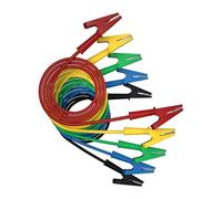 JIOYUNG eufeifeiegds Lot de 5 câbles de Test entièrement isolés avec Pinces Crocodiles, Fil de raccordement, câble de Test électrique, Ligne de cuivre Flexible et sûre J.70036QHT wefeiegds