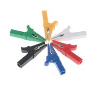JIOYUNG eufeifeiegds Lot de 6 Pinces Crocodiles Robustes entièrement isolées et sûres avec Prise Banane de 4 mm for Test électrique wefeiegds