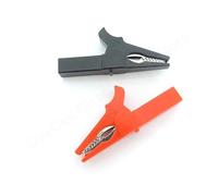 JIOYUNG eufeifeiegds Pince Crocodile en PVC Rouge + Noir 20/50A Pince Crocodile Prise de Courant Poignée Câble de Test Sonde Fiche Banane 4 mm Batterie électrique wefeiegds(No.4 1pair)
