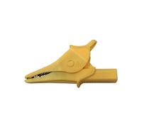 JIOYUNG eufeifeiegds Pinces Crocodiles Robustes, entièrement isolées, sûres, avec Prise Banane de 4 mm for Test électrique Q.60073 wefeiegds(1 Yellow)