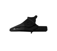 JIOYUNG eufeifeiegds Pinces Crocodiles Robustes, entièrement isolées, sûres, avec Prise Banane de 4 mm for Test électrique Q.60073 wefeiegds(1 Black)