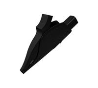 JIOYUNG eufeifeiegds Pinces Crocodiles Robustes, entièrement isolées, sûres, avec Prise Banane de 4 mm for Test électrique J.60042 wefeiegds(1 Black)