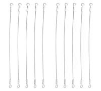 Jiozermi Lot de 10 câbles de retenue de porte d'armoire en acier inoxydable - Limiteur tressé flexible - Limiteur de charnière pour limiter les portes de placard