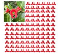 Jiozermi Lot de 120 clips d'entraînement à faible stress, 90 degrés pour tige de plantes, plantes de jardin, cintreuse, clips d'entraînement pour plantes de vigne (rouge)