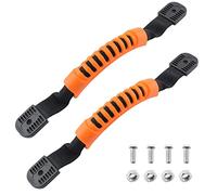 Jiozermi Lot de 2 poignées de transport pour kayak, accessoires de kayak, poignées de rechange avec boucle en plastique pour pagaie de kayak, kayak tandem, canoë et kayaks à vie (orange)