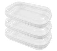 Jiozermi Lot de 3 étuis rigides transparents à fermeture éclair pour cosmétiques portables avec fermeture éclair, pochettes transparentes à fermeture éclair, rangement de jouets pour organisation