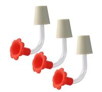 Jiozermi Lot de 3 mangeoires pour colibris avec bouchon, pièces de rechange pour mangeoires à oiseaux à monter soi-même, mangeoires à oiseaux en plein air