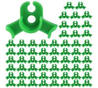 Jiozermi Lot de 60 clips d'entraînement à faible stress, 90 degrés, pour plantes de jardin, plantes de jardin, plantes de vigne, jardinage (vert)