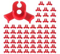 Jiozermi Lot de 60 clips d'entraînement à faible stress, 90 degrés pour tige de plantes, plantes de jardin, cintreuse, clips d'entraînement pour plantes de vigne (rouge)