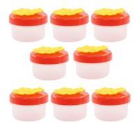 Jiozermi Lot de 8 mangeoires à main pour colibris avec 4 brosses pour alimentation des colibris (fleur stéréoscopique)