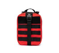 Jipemtra Sac de premiers secours tactique MOLLE EMT IFAK Pochette indéchirable Trauma premiers secours Sac utilitaire militaire Sac à dos militaire Sac à dos militaire Sac à dos d'urgence militaire, Red Bag Updated