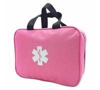 Jipemtra Sac de premiers secours vide - Pochette médicale d'urgence compacte pour premiers intervenants - Pour le sport, l'extérieur, la voiture, le bureau, les animaux de compagnie, chien, chat (rose