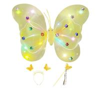 Jipersuo Accessoire de Cosplay Magique avec Bandeau et Baguette à LED, idéal pour Les fêtes costumées, Les Jeux de rôle féériques et événements à thème jouets-454