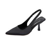 Jipersuo Chaussure Femme Sandales d'été à bout pointu et talons aiguilles, chaussures habillées à brides et dos ouvert, idéales pour les mariages les fêtes.
