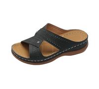 Jipersuo Chaussures Femme Printemps Sandales tendance pour femmes, chaussures d'été à talons compensés solides, confortables et légères à enfiler