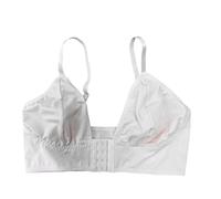 Jipersuo Soutiens-Gorge Femme Soutien-Gorge Triangle sans Armatures avec Fermeture sur Le Devant et Fines Bretelles pour Un Port Confortable Toute la journée