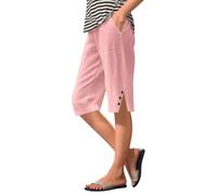 Jipersuo Vetement Femme Chic Short de Plage décontracté et Ample avec Poches, Taille élastique Confortable, idéal pour Les promenades d'été chez Les Femmes.