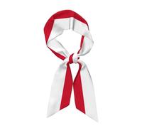 JIPOFD Drapeau de Monaco - Jolie écharpe en soie légère - Protection solaire - Cadeau de printemps et d'automne - Petites écharpes en soie pour femme