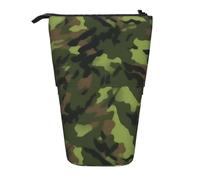 JIPOFD Trousse à crayons avec motif camouflage numérique de l'armée, jolie pochette à stylos, porte-crayons portable, pour fournitures de bureau, Noir/blanc, One Size, tendance.