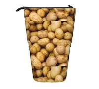 JIPOFD Trousse à crayons sur pied motif pommes de terre de jardin, jolie pochette à stylos, porte-crayons portable, pour fournitures de bureau