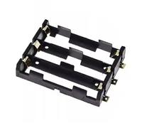 Jiqoe 18650 Boîtier de batterie 3 emplacements/4 emplacements 3,7 V Boîte de rangement pour batterie en parallèle ou série avec clips de contact broches 3 cellules