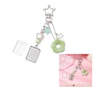 Jiqoe Charmant cordon de téléphone portable en forme d'étoile et fleur pour ajouter une touche d'art à vos accessoires