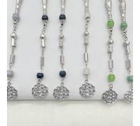 Jiqoe Magnifique chapelet religieux Tasbih avec 45 perles de prière élégantes Chaîne à main Tasbih Religion Aïd