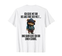 J'irai avec toi au Bout du Monde en Peluche T-Shirt