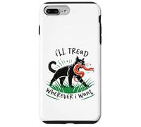 J'irai où Je Veux Serpent Chat drôle Coque pour iPhone 7 Plus/8 Plus