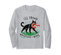 J'irai où Je Veux Serpent Chat drôle Manche Longue