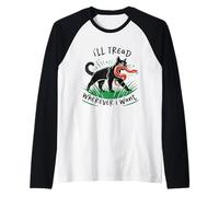 J'irai où Je Veux Serpent Chat drôle Manche Raglan